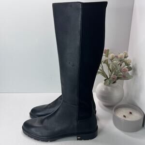 Stuart Weitzman City Stretch Leather Knee High Boots Black Women's 12B Tried On